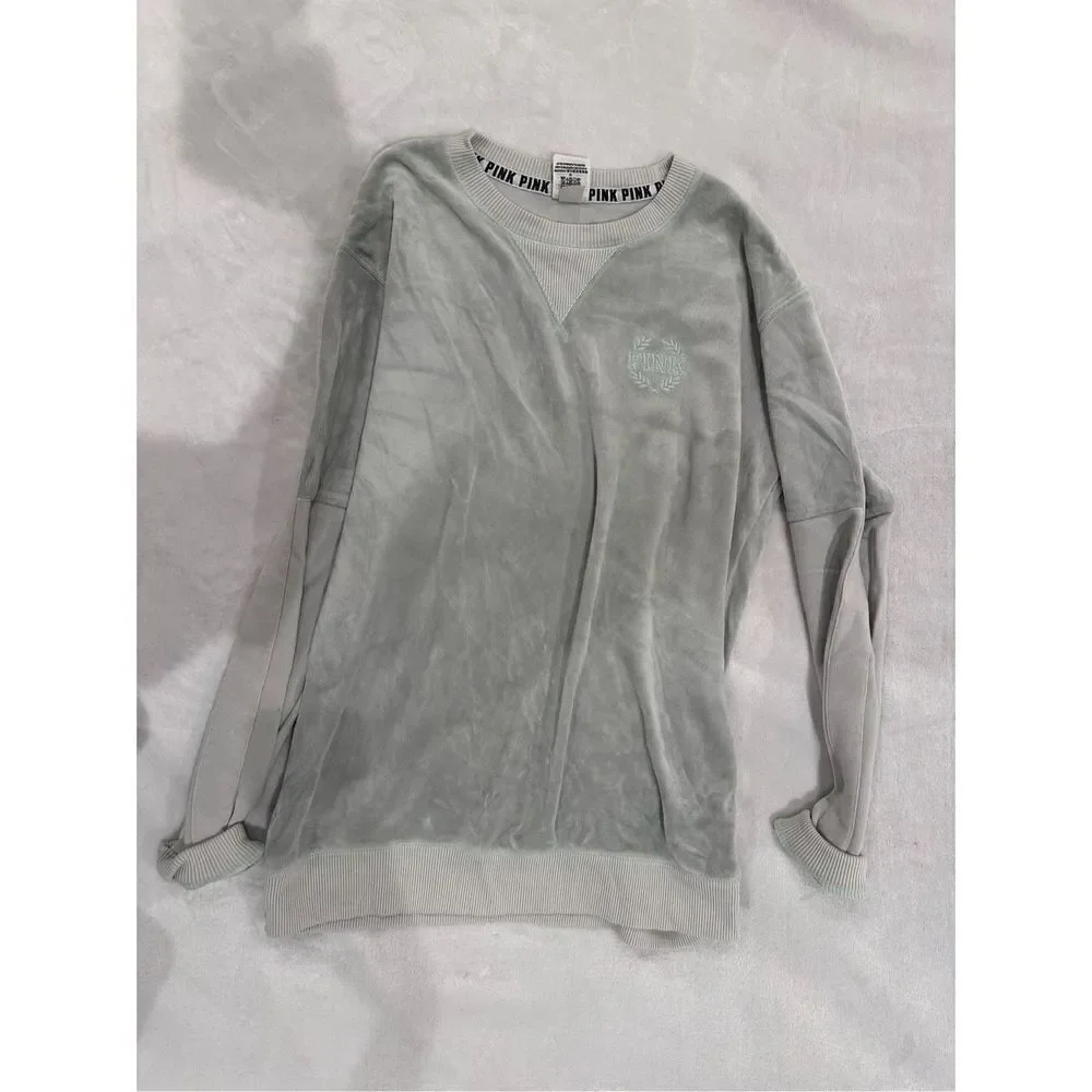 PINK mint blue women’s sweater long sleeve XS